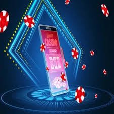 Ilustrasi permainan kasino online dengan dealer langsung di cuan777